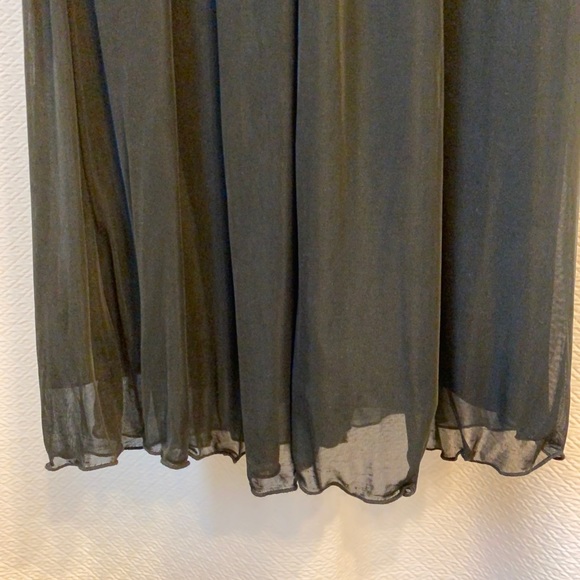 Black & Silver Spaghetti Strap Gown - Picture 6 of 6